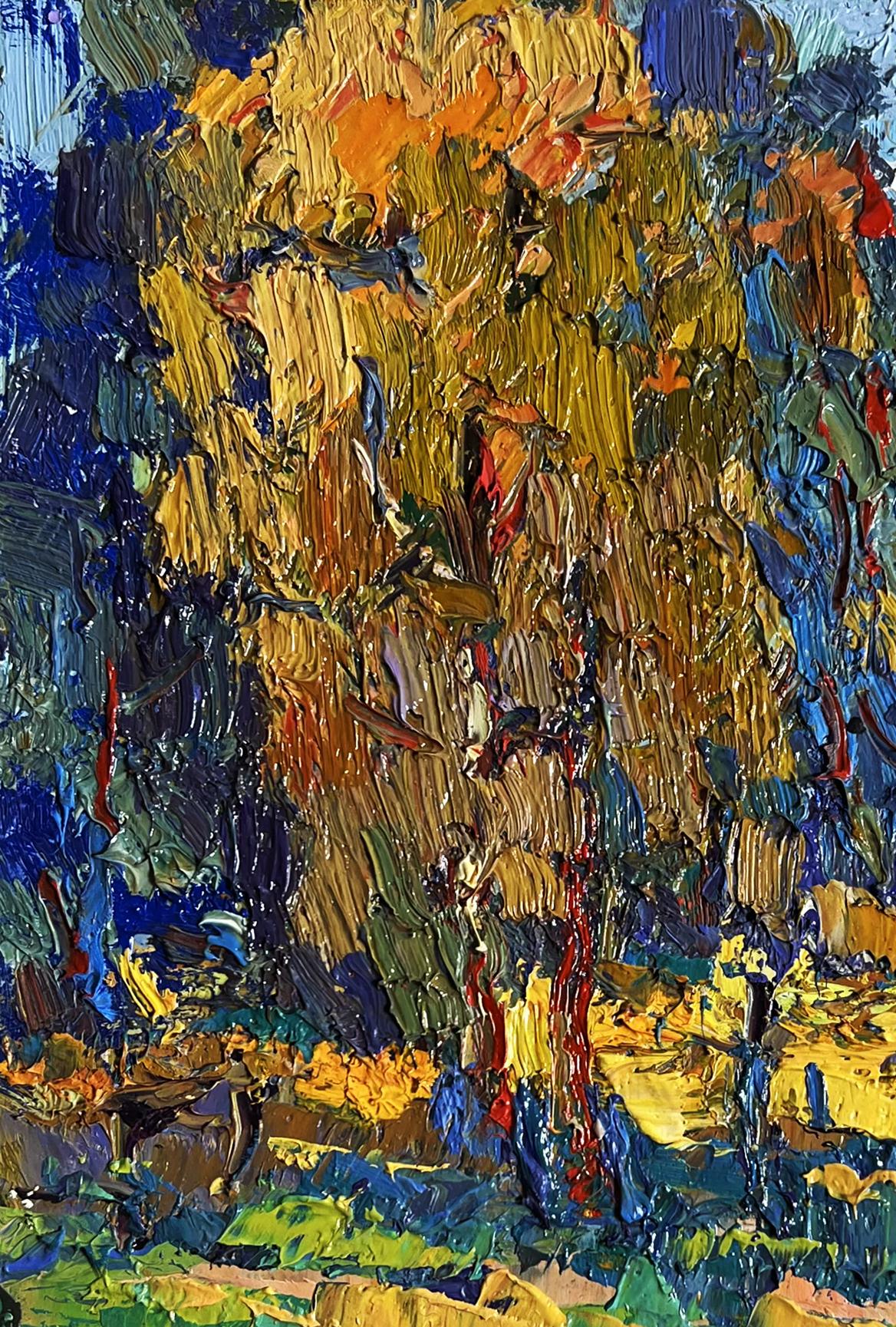 Oil painting Sunbeams on the meadows Oksana Ivanyuk