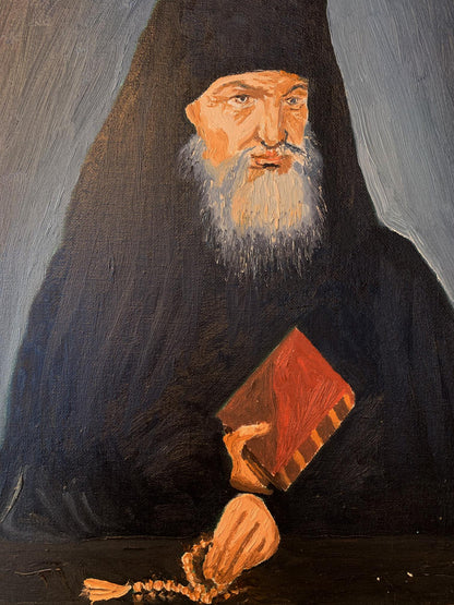 Oil painting Venerable Macarius of Optina Oleksandr Gukalov