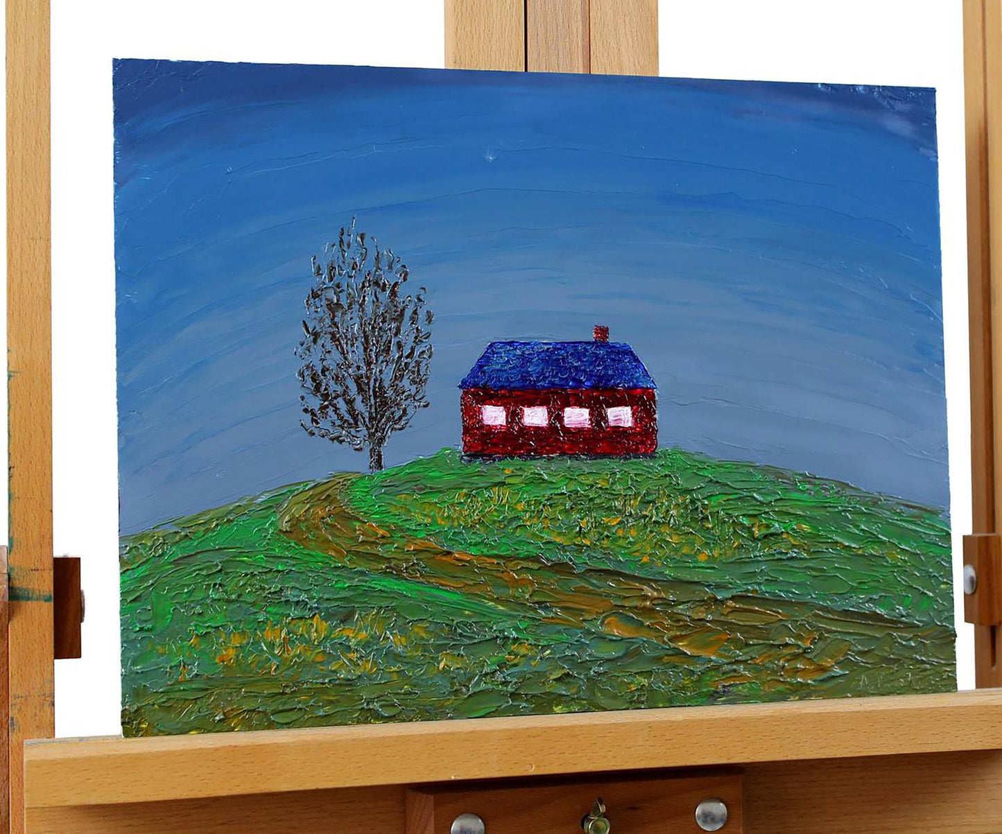 Oil painting House on the Hill Andriy Klishyn