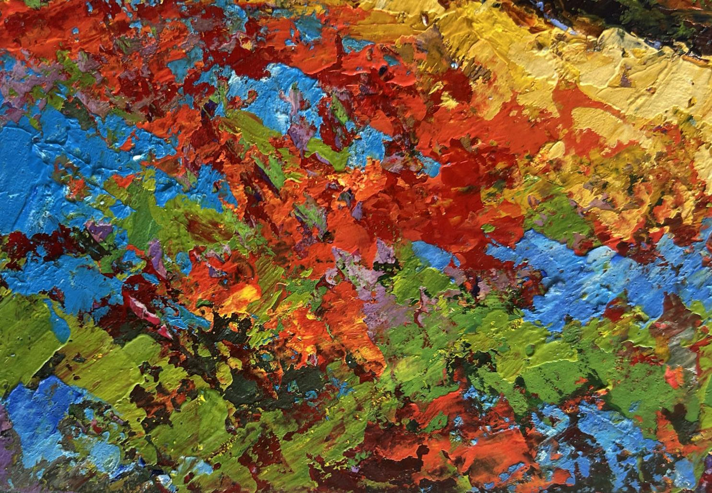 Oil painting Autumn palette of nature V. Zadorozhnya