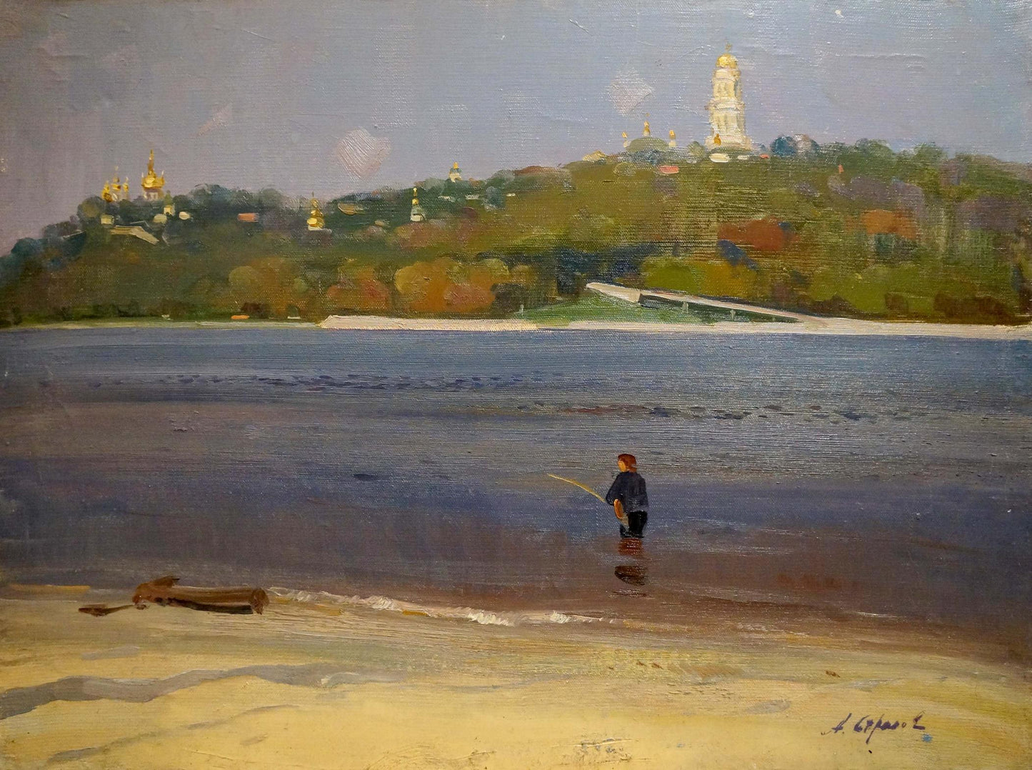 Oil painting Kiev-Pechersk Lavra Strelov Arkady Efimovich