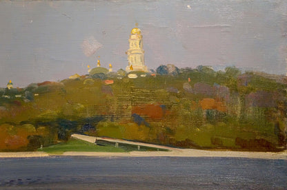 Oil painting Kiev-Pechersk Lavra Strelov Arkady Efimovich