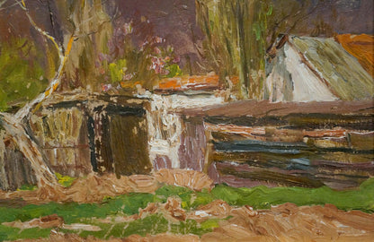 Oil painting Autumn landscape Stolyarenko Petr Kuzmich