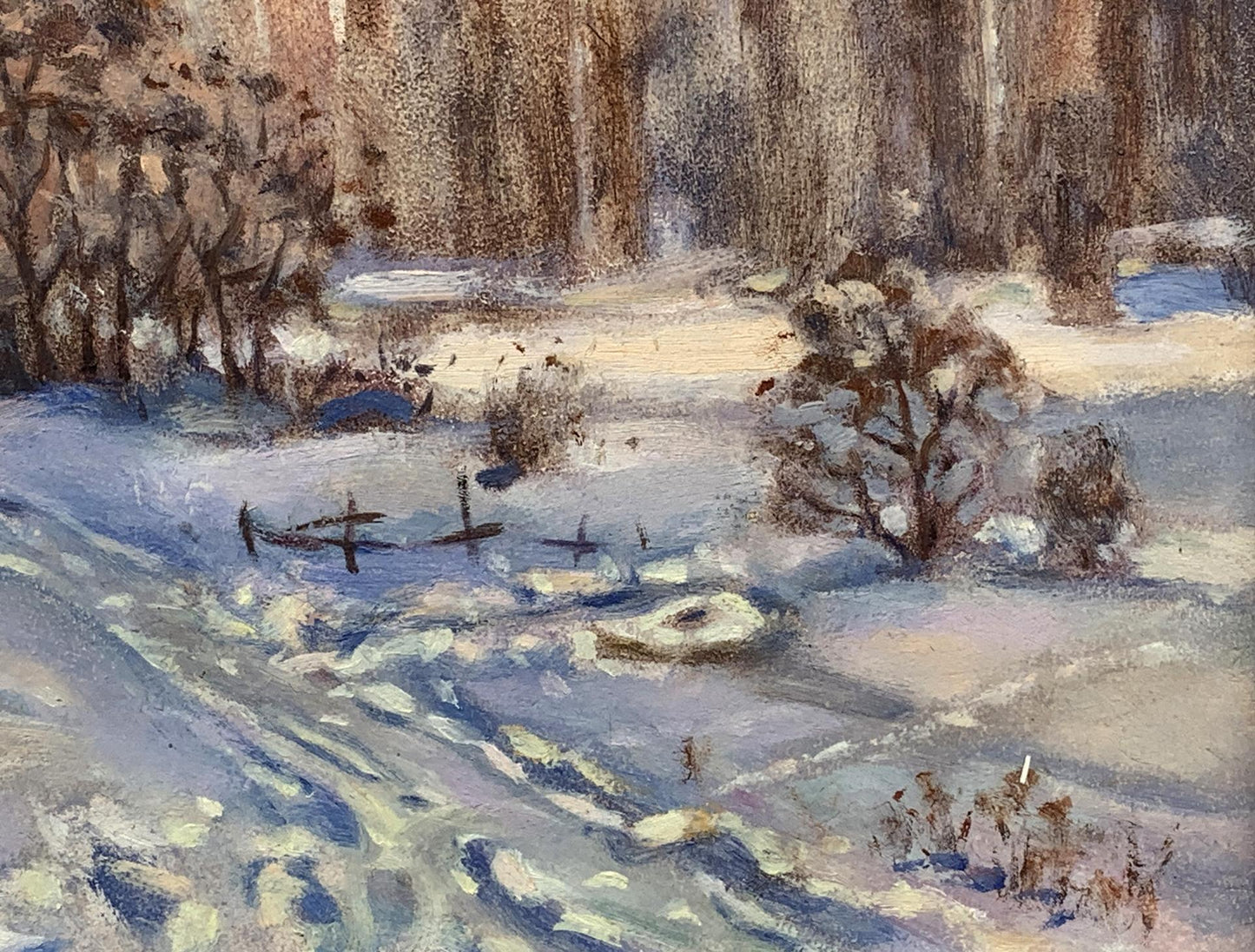Oil painting Winter days Valery Kupriyanovich Zosenko