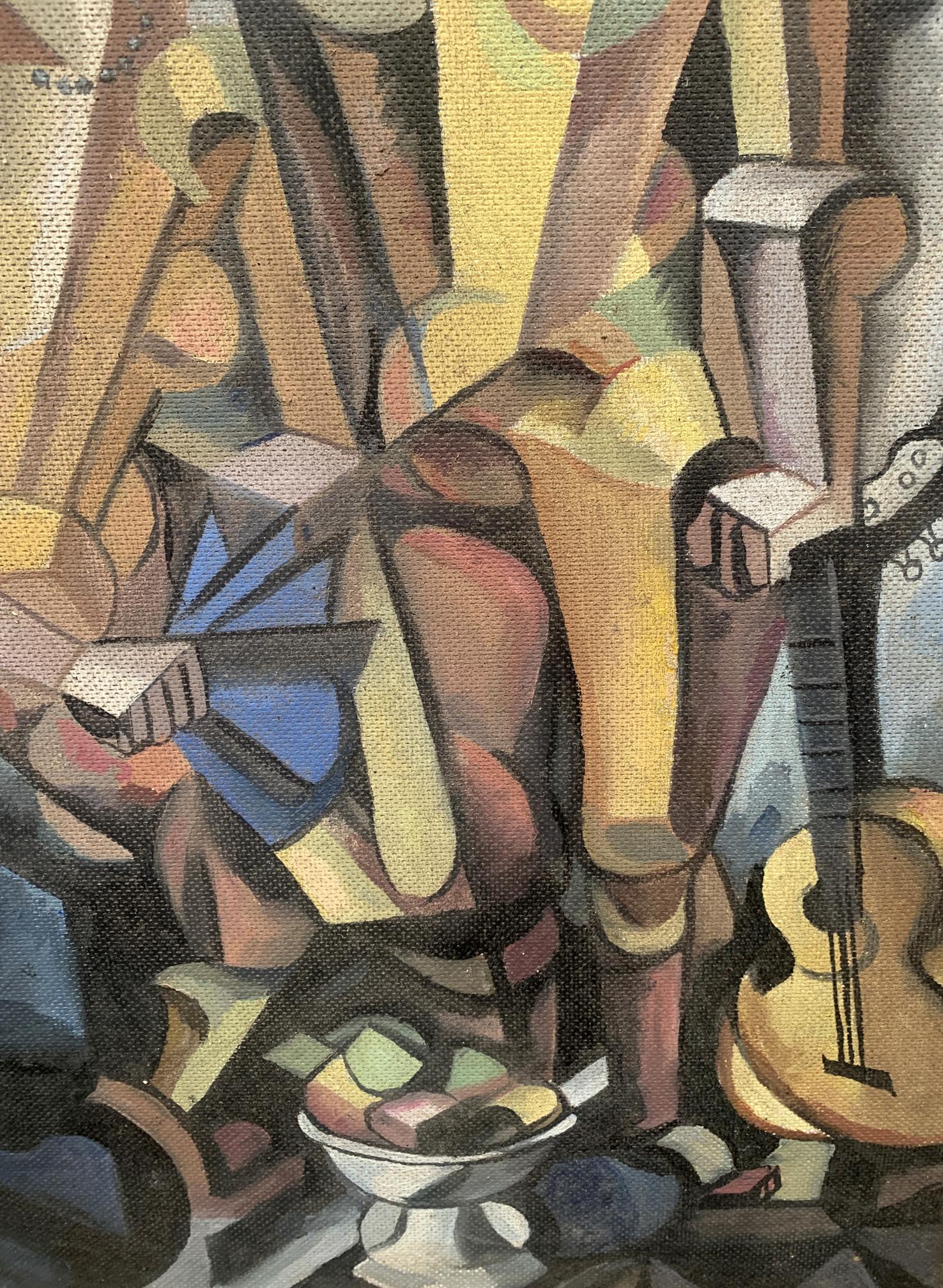 "Symphony of Colors" by V. Konotopsky: Abstract Musicians in Oil