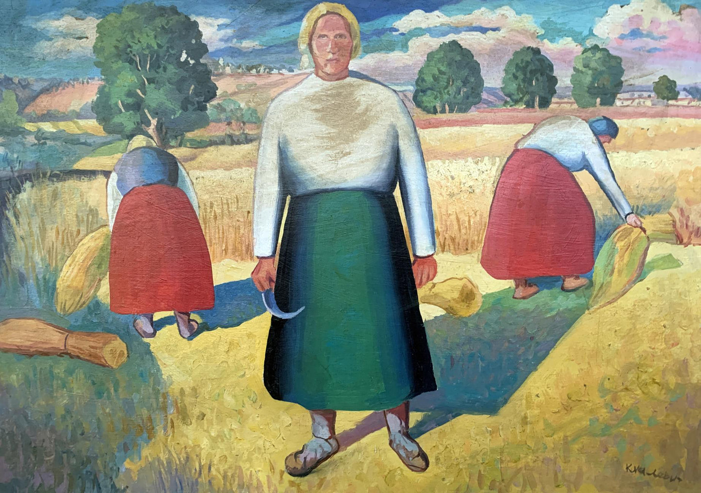 Oil painting In field V. Konotopsky