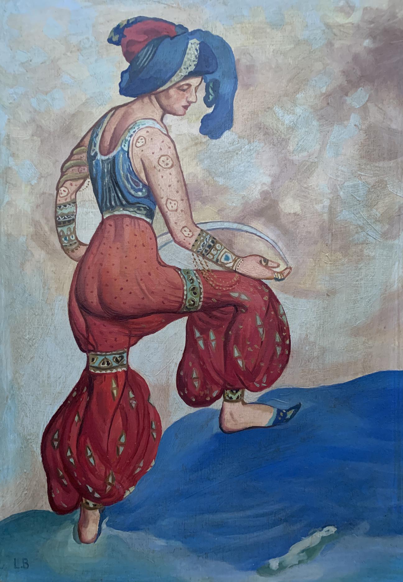 Oil painting Red Sultana V. Konotopsky