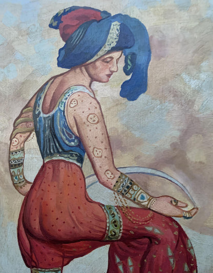 Oil painting Red Sultana V. Konotopsky