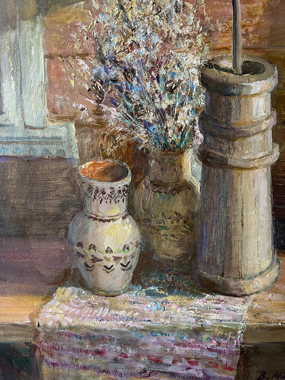 Oil painting Rural still life 