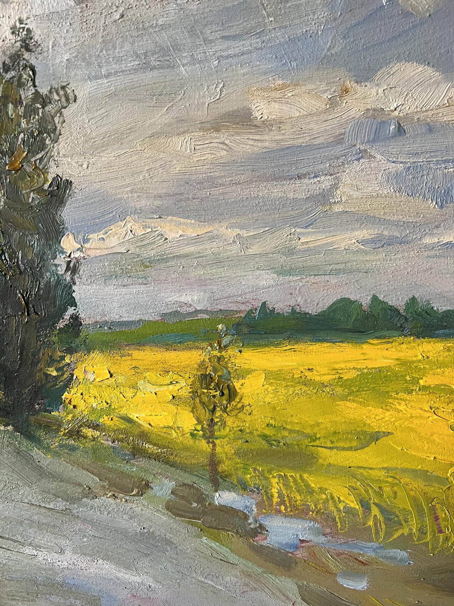 Oil painting Windy day V. Mishurovsky