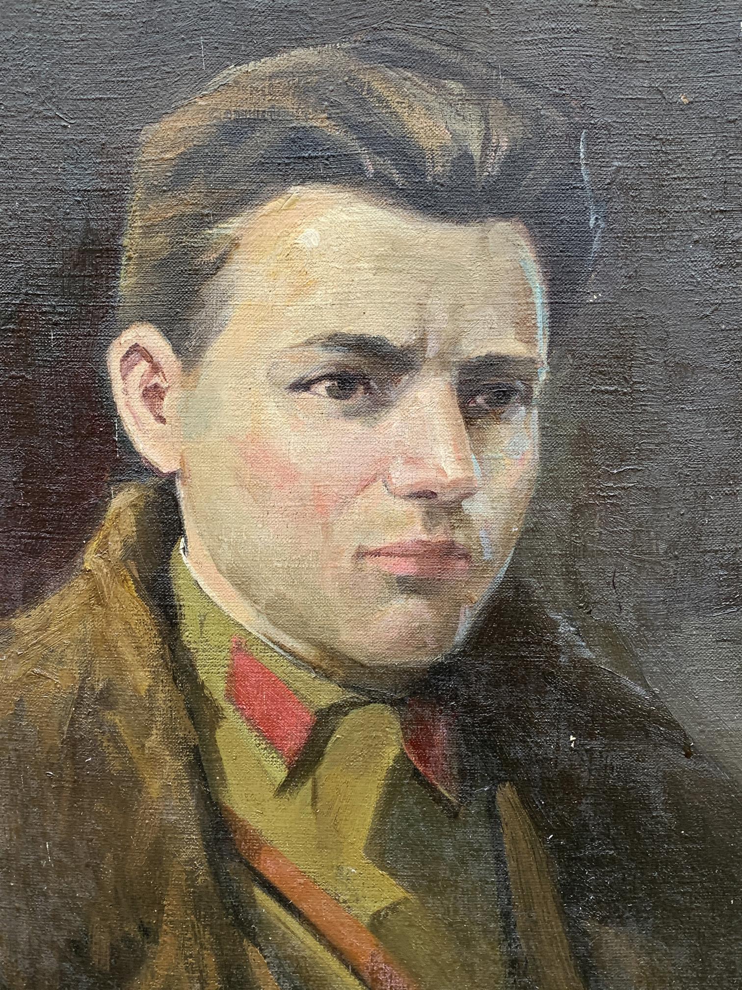 Oil depiction of a man, Nestor Mitrofanovich Kizenko