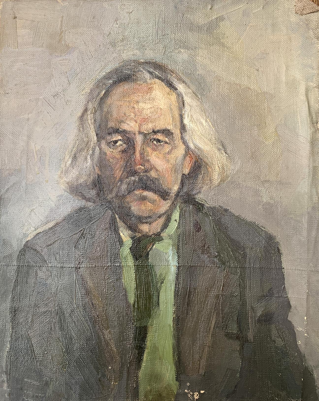 Oil painting Portrait of a grandfather Palazhchenko Irina