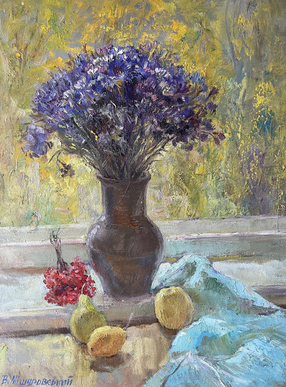 Oil painting Autumn still life V. Mishurovsky