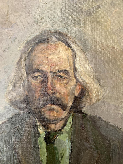 Oil painting Portrait of a grandfather Palazhchenko Irina