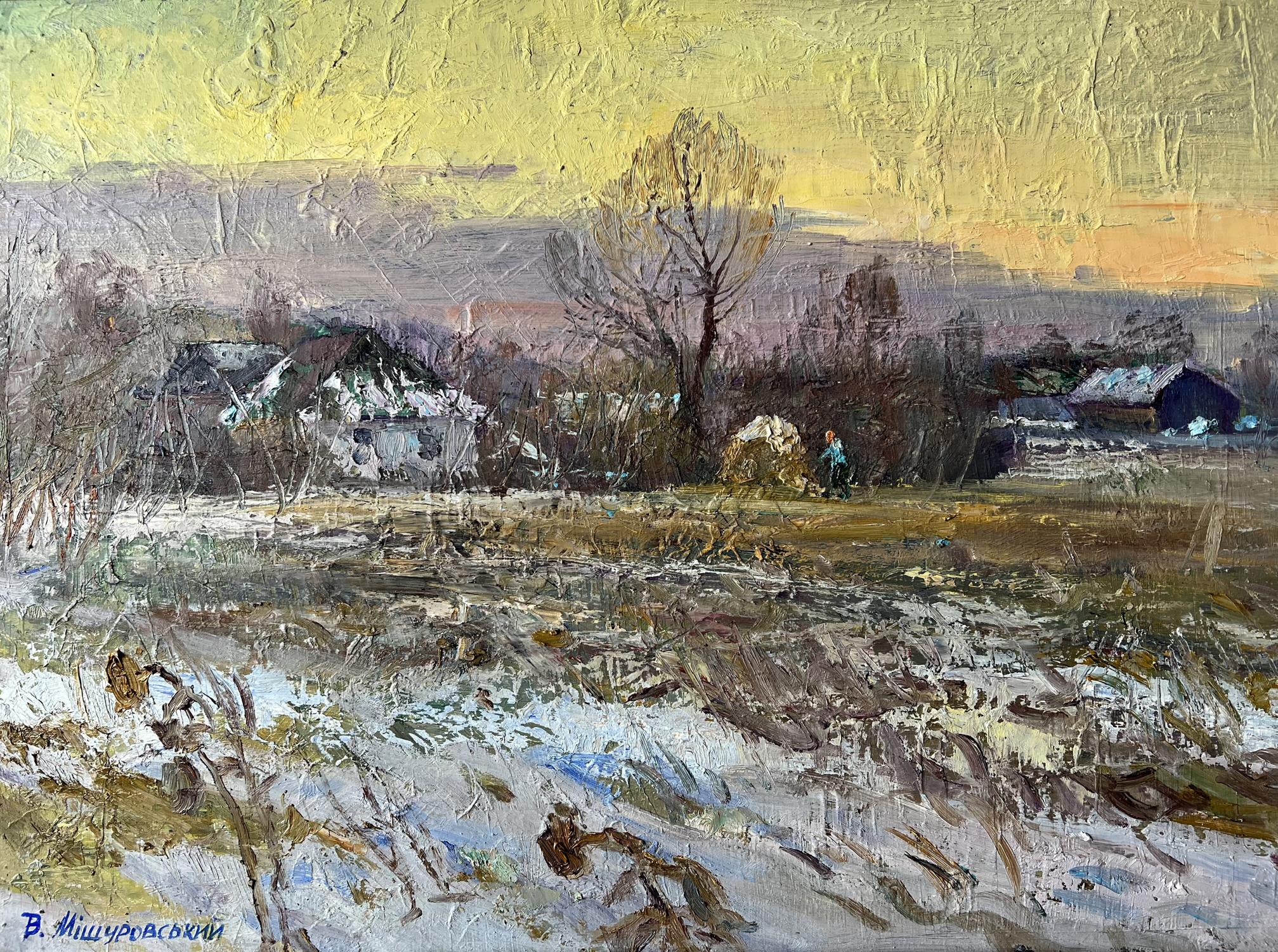 Oil painting December V. Mishurovsky