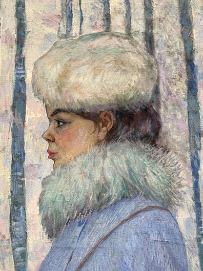Oil painting Female portrait Chubur V. O.
