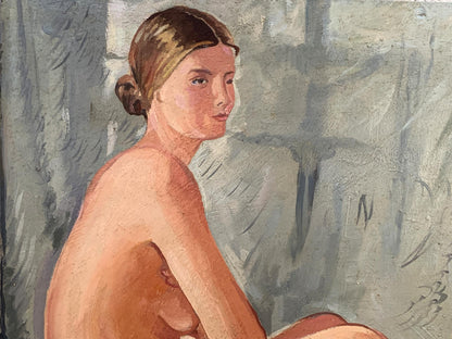 Oil painting Naked girl V. Konotopsky