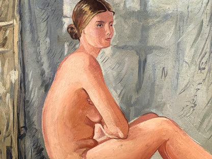 Oil painting Naked girl V. Konotopsky
