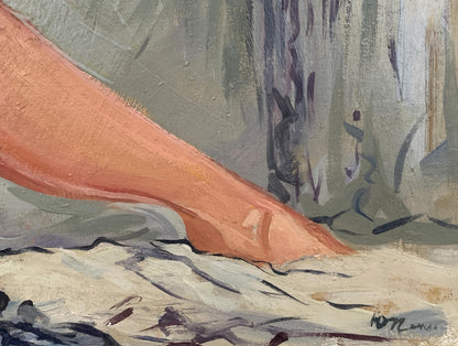 Oil painting Naked girl V. Konotopsky