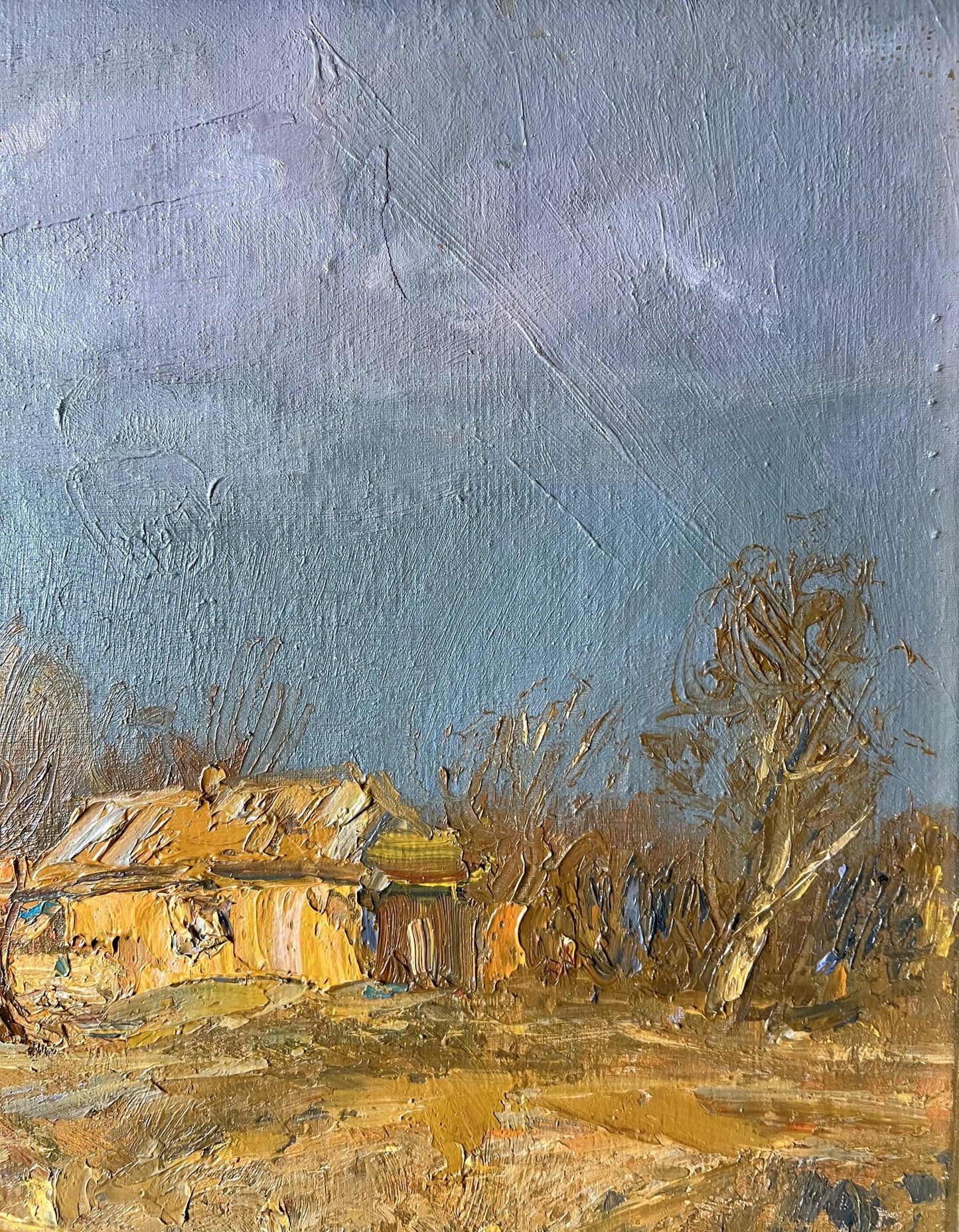 Oil painting The morning after the rain V. Mishurovsky