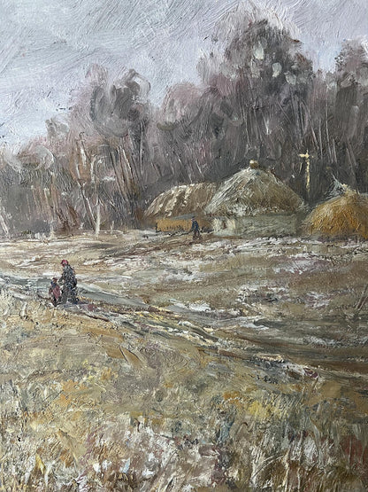 Oil painting Until winter V. Mishurovsky