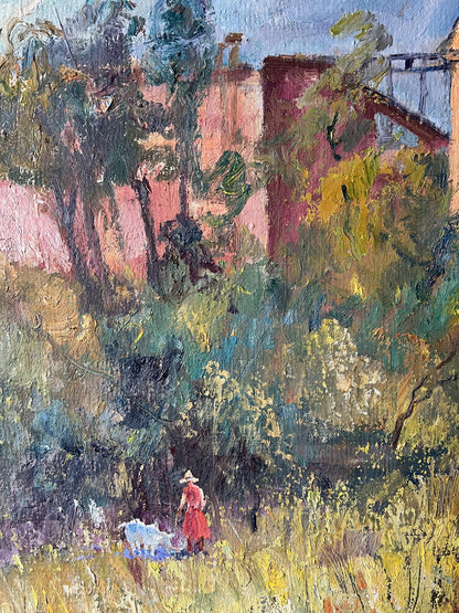 Oil painting Old mine V. Mishurovsky