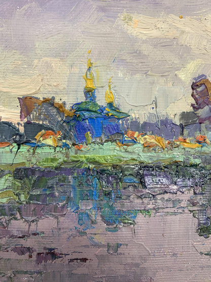Ivanyuk's oil painting depicts the subtle beauty of twilight