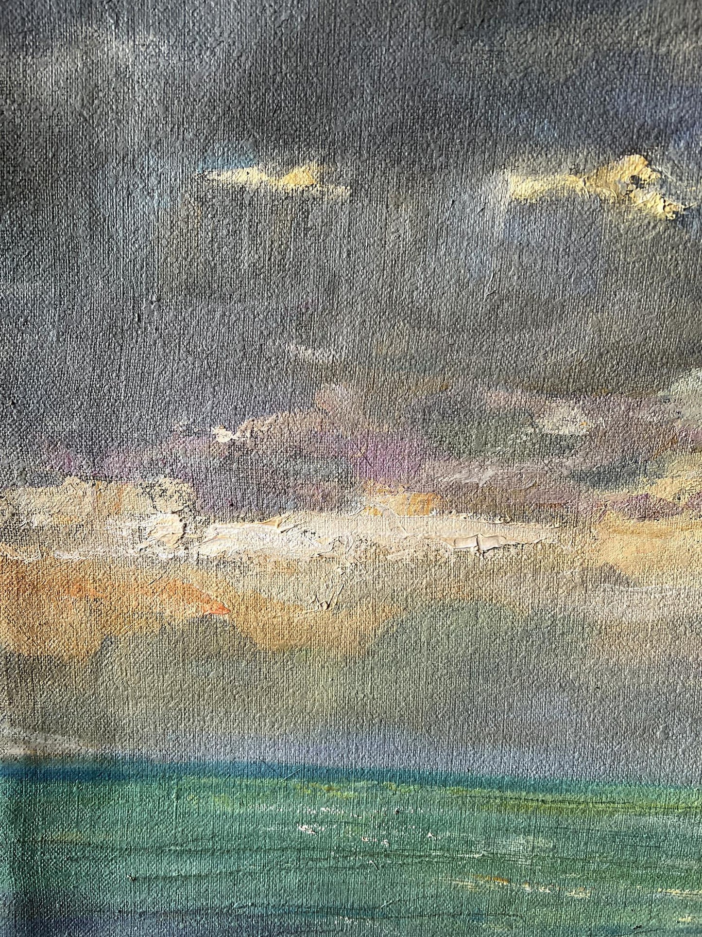 Oil painting Evening at sea V. Mishurovsky