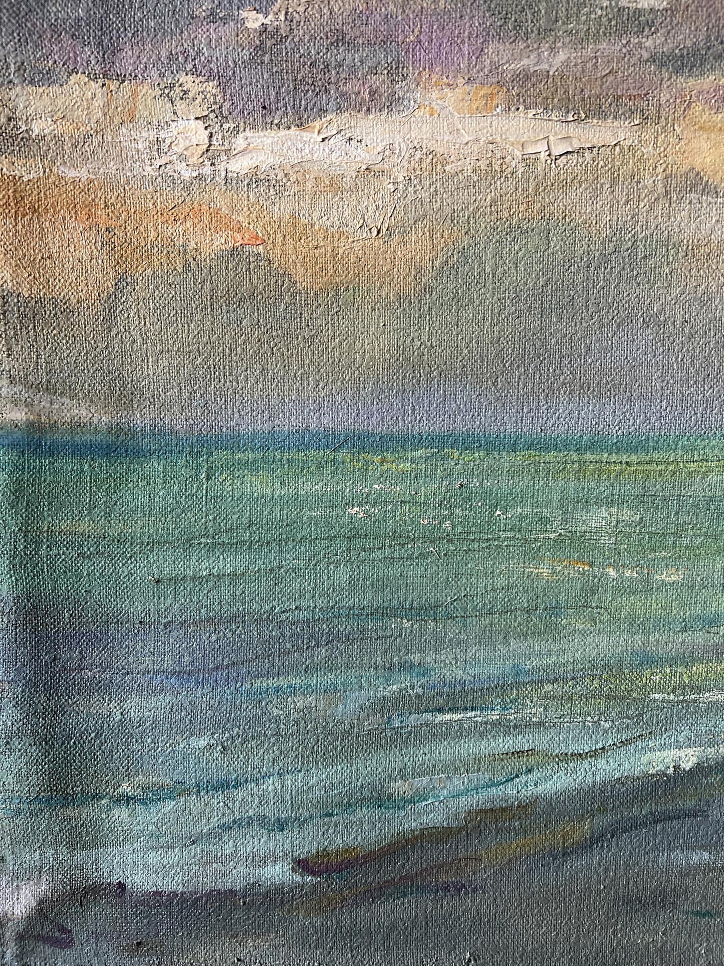 Oil painting Evening at sea V. Mishurovsky
