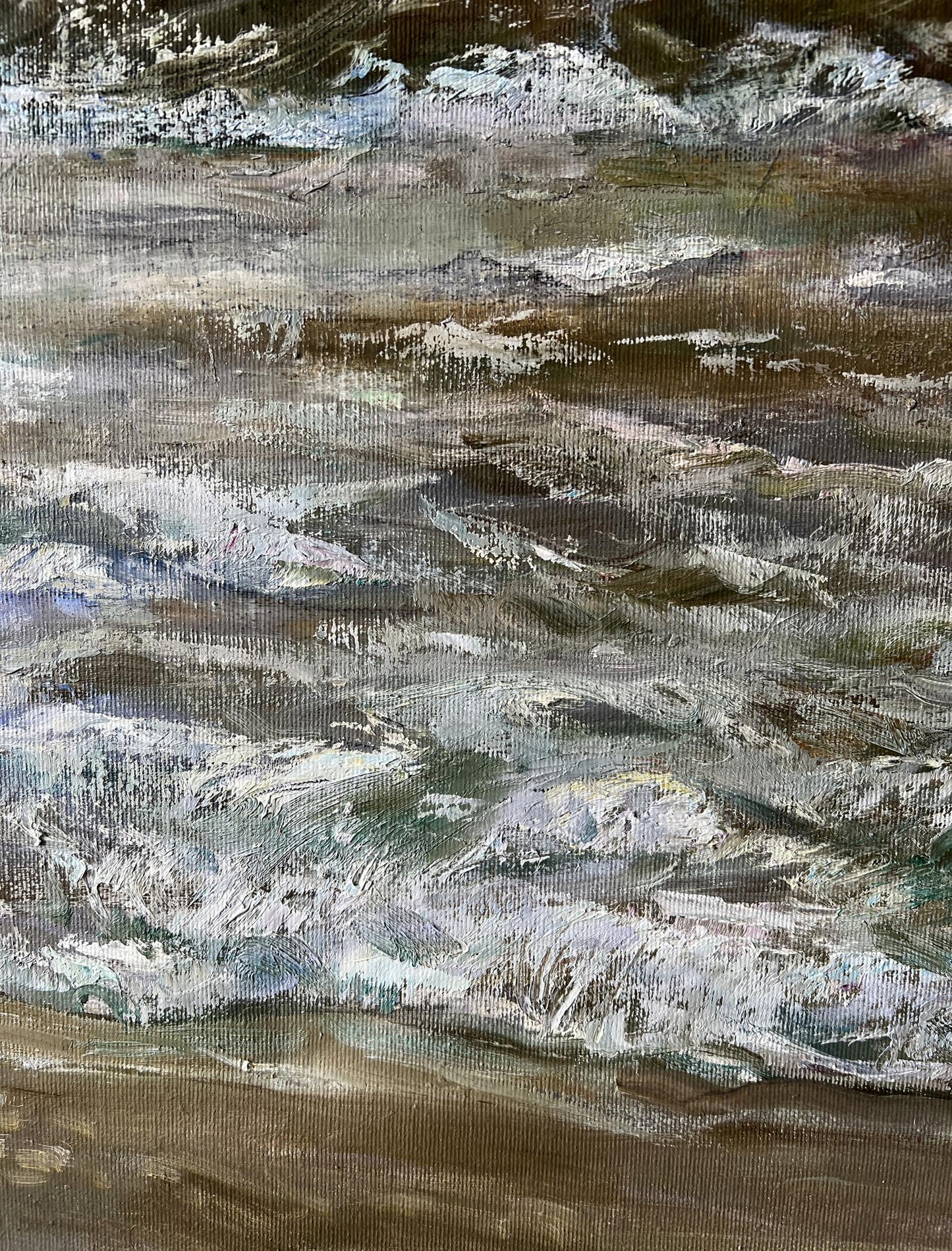 Oil painting A wave on the sea V. Mishurovsky