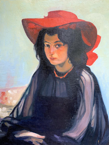 Oil painting Portrait of a girl Boris Serdyuk