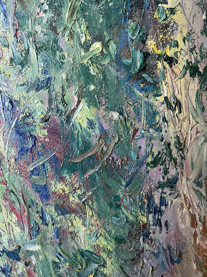 Oil painting Poplars V. Mishurovsky