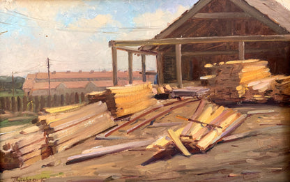 Oil painting For firewood A. Cherkas