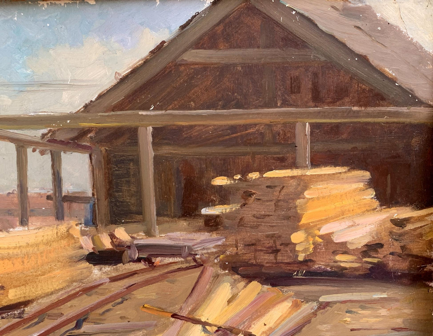 Oil painting For firewood A. Cherkas