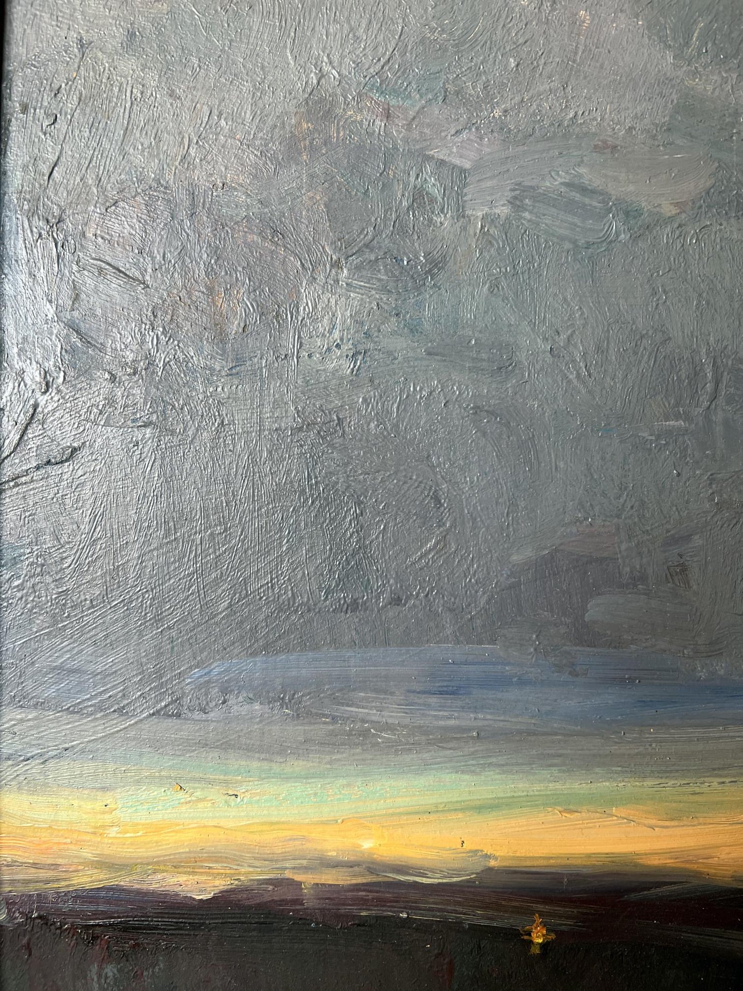 Oil painting Evening lights V. Mishurovsky
