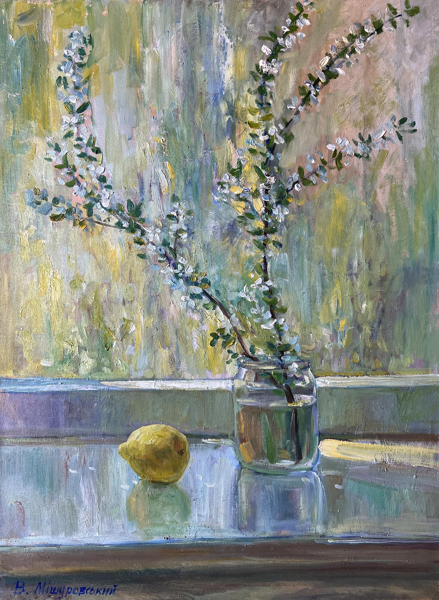 Oil painting Spring flowers V. Mishurovsky