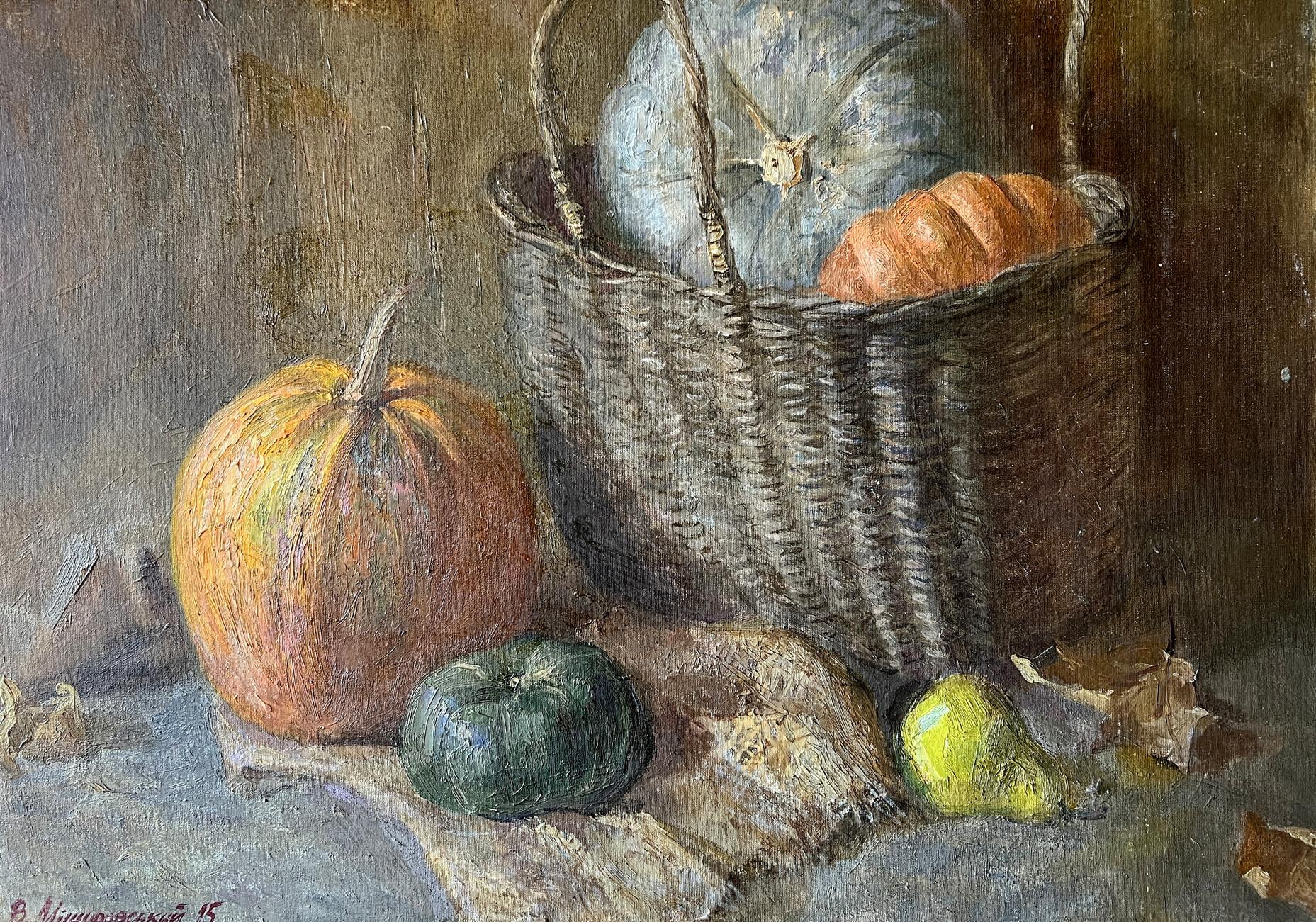 Oil painting In the peasant's pantry V. Mishurovsky