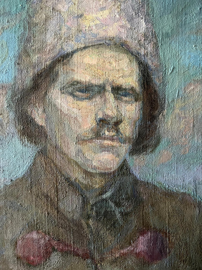 Oil painting Father's thoughts V. Mishurovsky