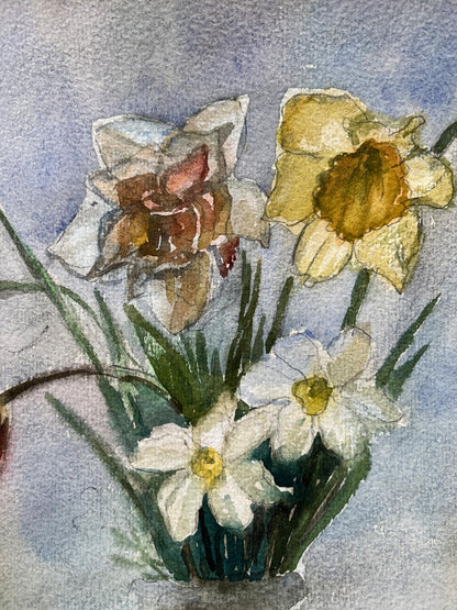 Watercolor painting Spring Still lifes