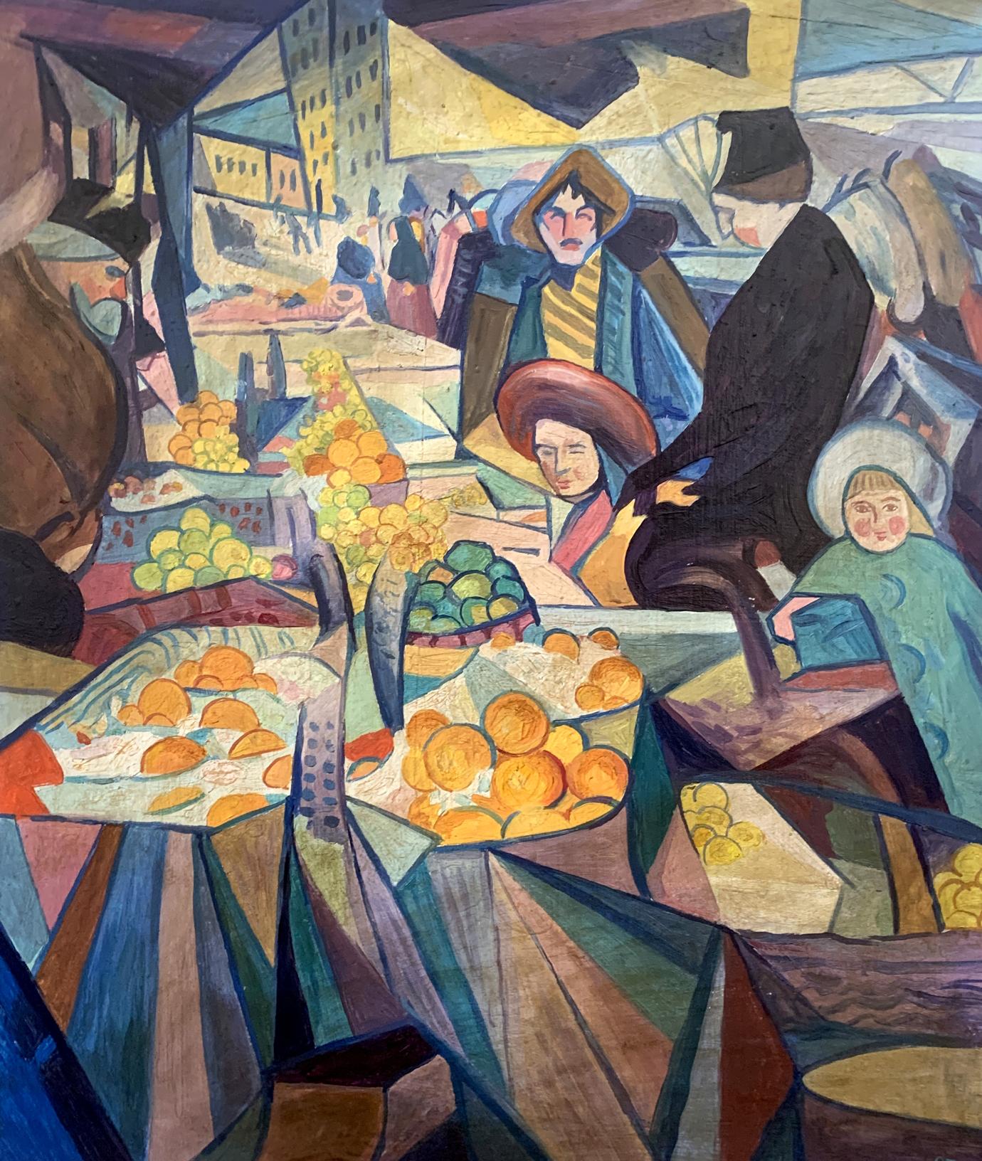 Abstract oil painting Kyiv V. Konotopsky