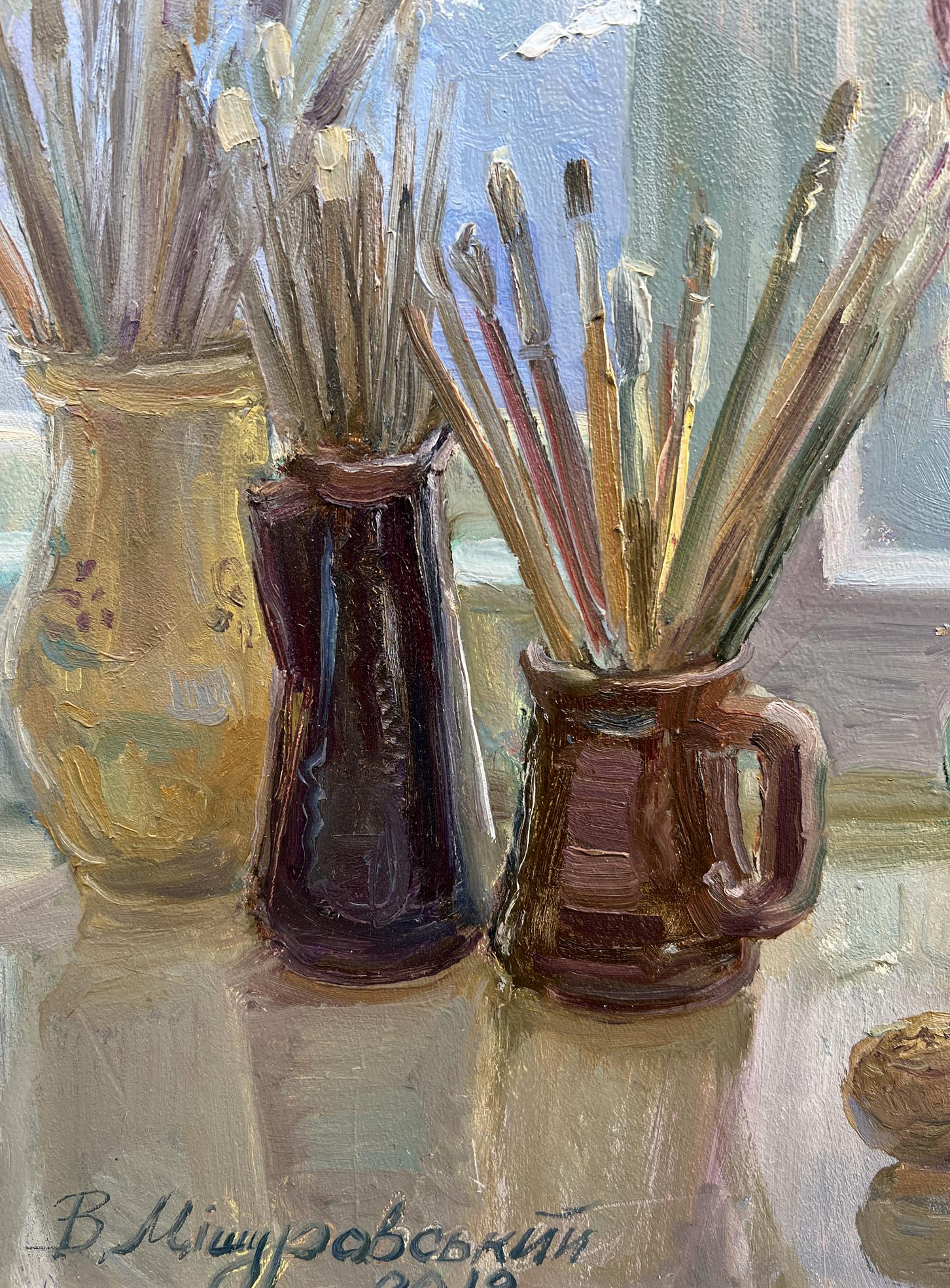 Oil painting Winter Still life