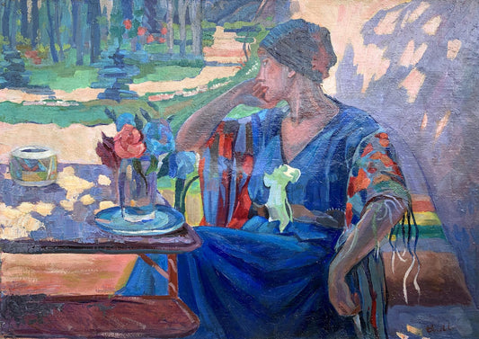 Oil painting On a rest Sergey Pivtorak