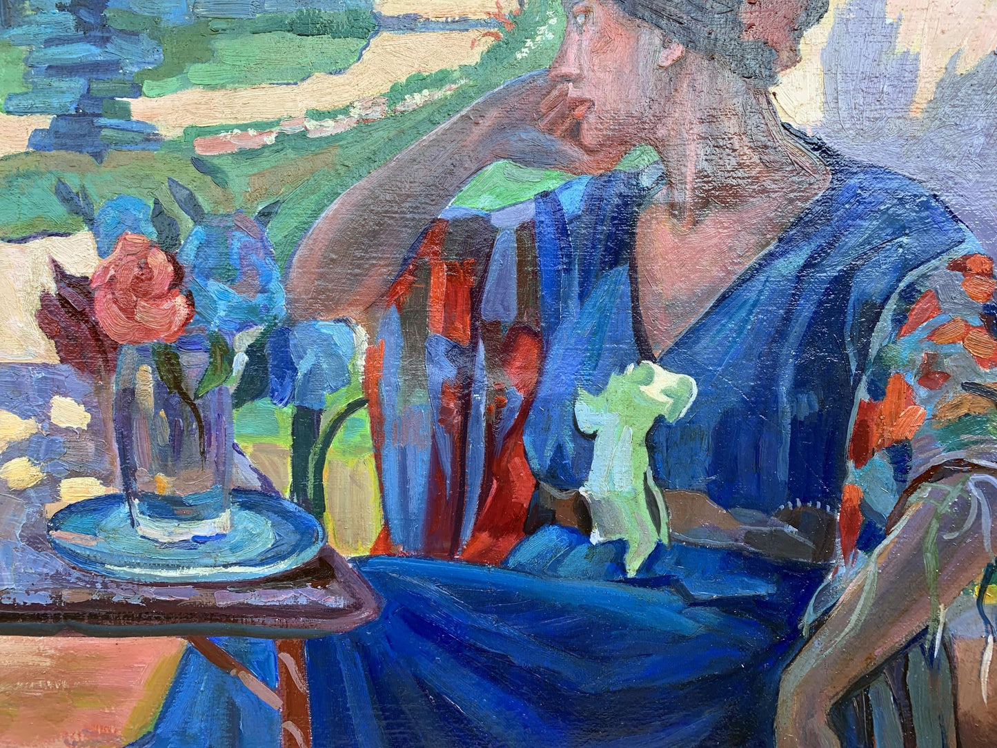 Oil painting On a rest Sergey Pivtorak