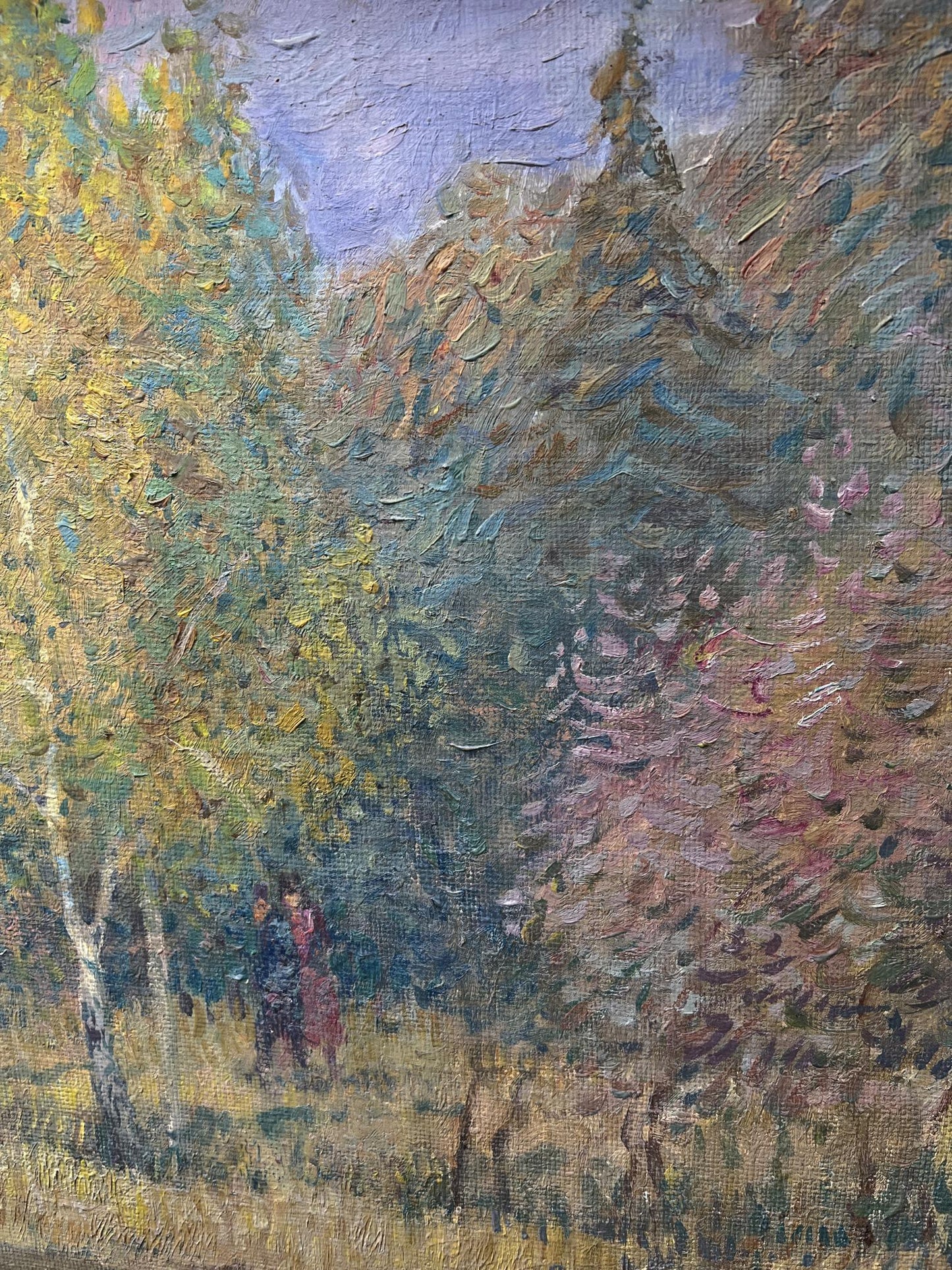 Oil painting Autumn warm time V. Mishurovsky