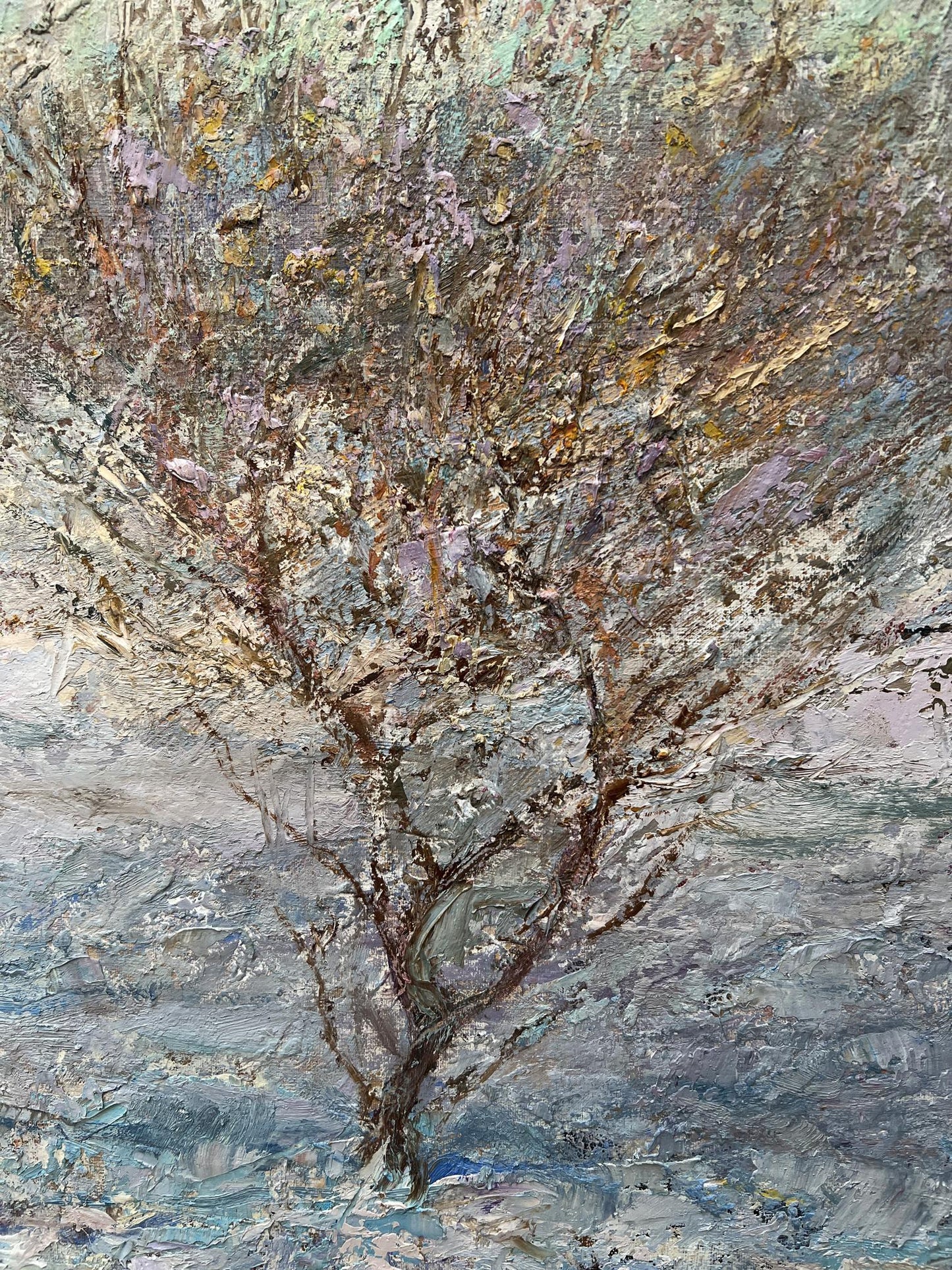 Oil painting Winter morning V. Mishurovsky