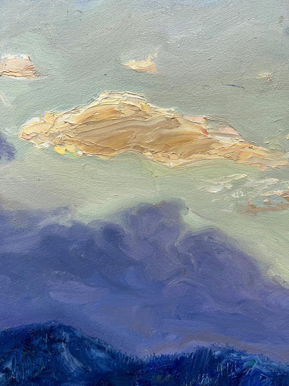 Oil painting A golden cloud V. Mishurovsky