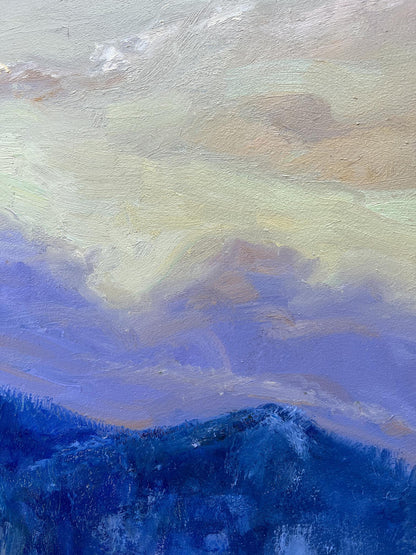 Oil painting A golden cloud V. Mishurovsky