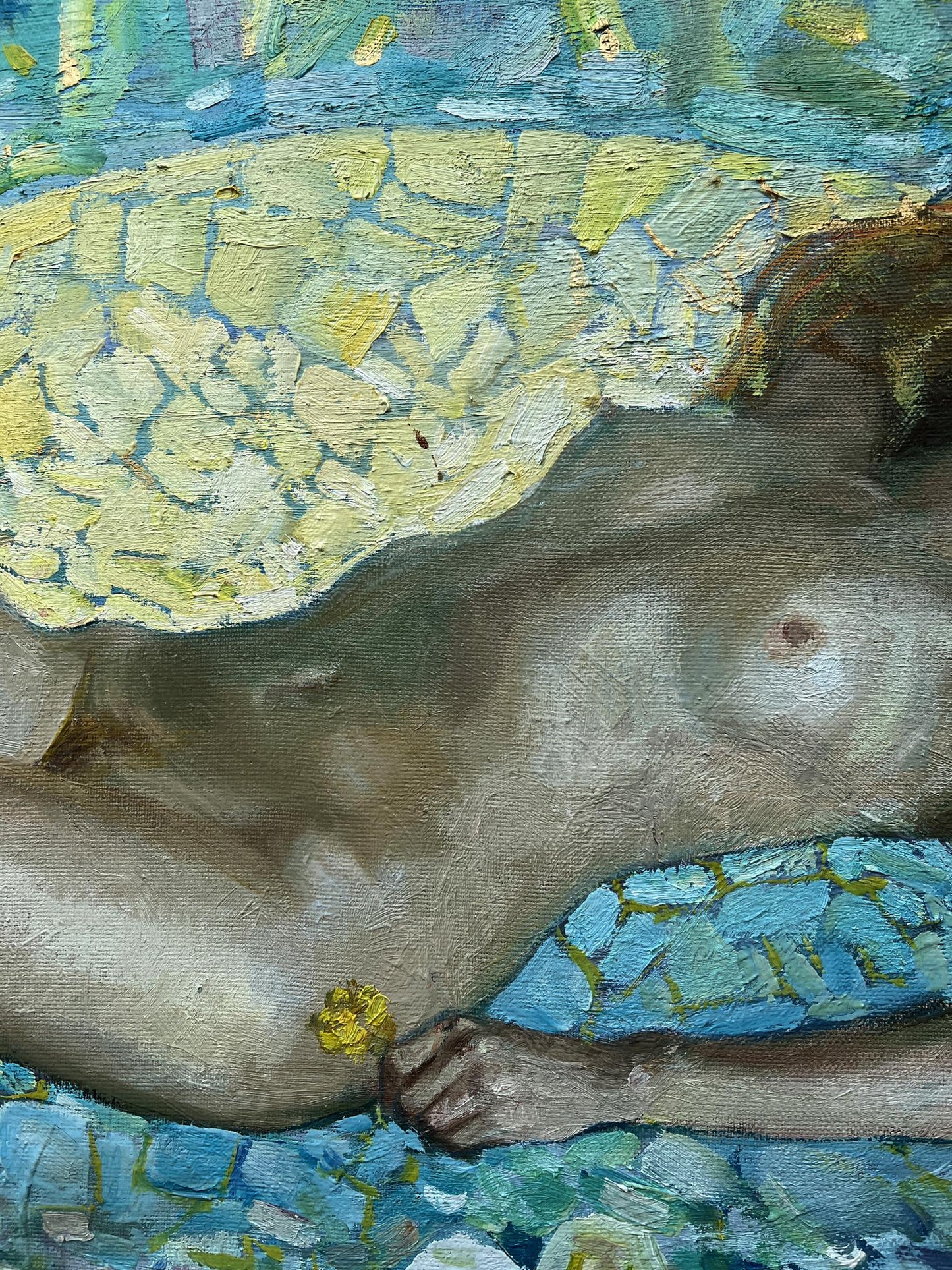 Oil painting Morning in nature V. Mishurovsky