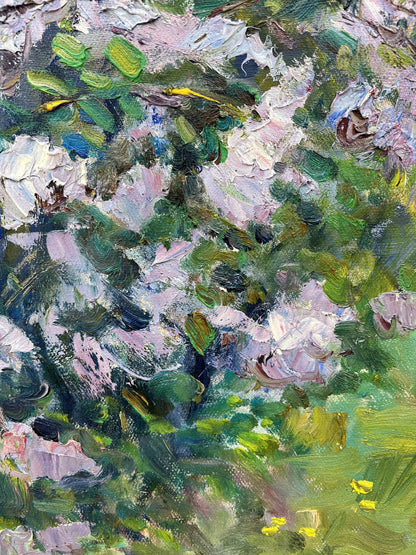 Oil painting Lilac corner V. Mishurovsky