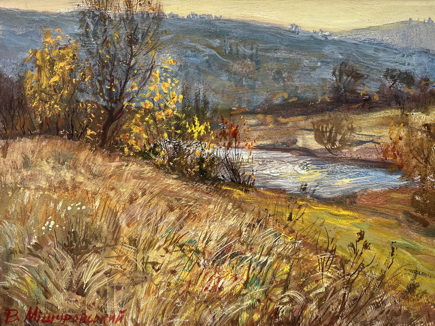 Oil painting Golden autumn V. Mishurovsky